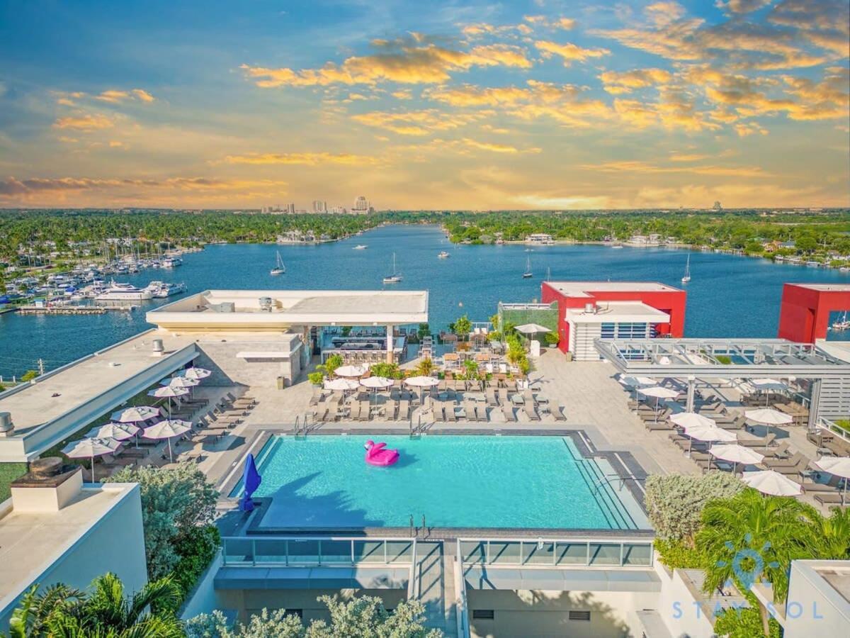 Rooftop Pool - Hollywood Beach Boardwalk Exterior foto